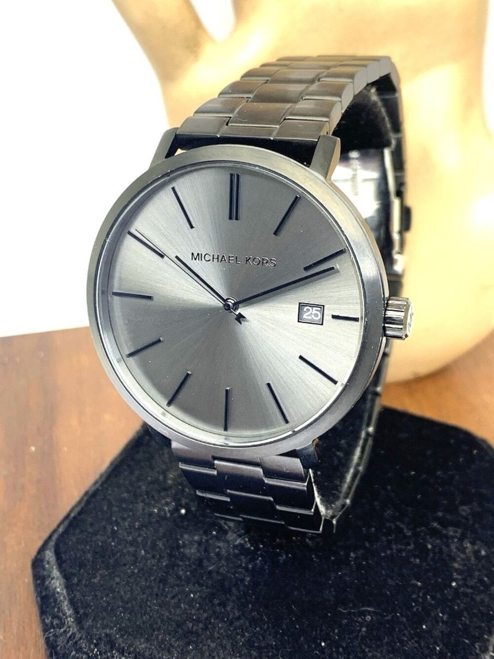 Michael Kors Men's Watch MK9135 Blake Quartz Black Dial Stainless Steel 42mm